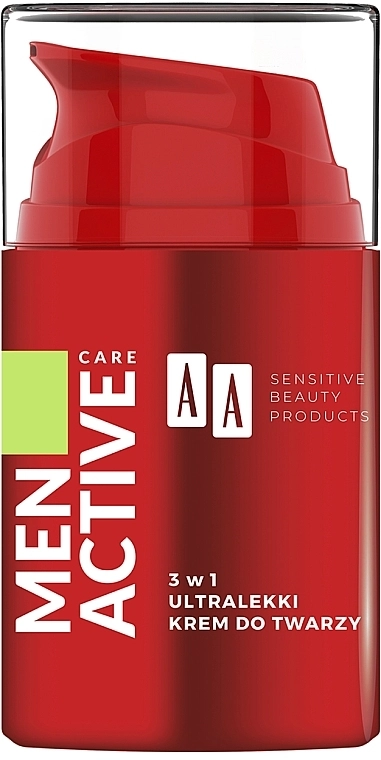 AA Ультралегкий крем для обличчя 3 в 1 Cosmetics Men Active Care - фото N3
