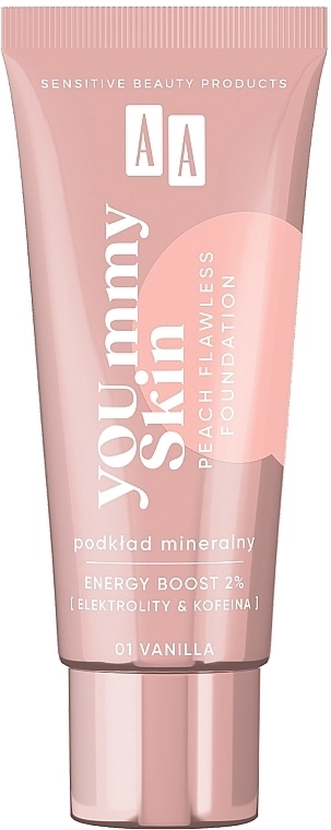 AA YOU.mmy Skin Peach Flawless Foundation Минеральная тональная основа - фото N1