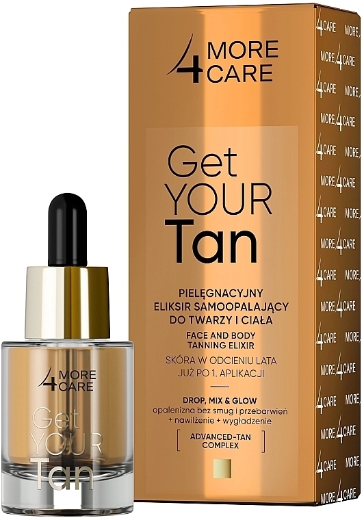 More4Care Эликсир-автозагар для лица и тела Get Your Tan! Face And Body Tanning Elixir - фото N2