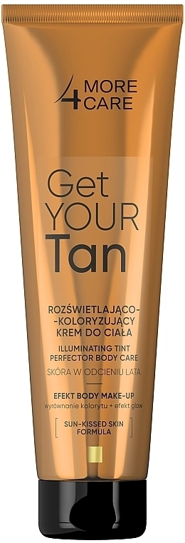 More4Care Освітлювальний крем для макіяжу тіла Get Your Tan! Illuminating Tint Perfector Body Care - фото N1