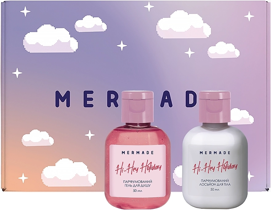 Mermade Hi-Hey-Holiday Парфюмированный набор по уходу за телом (sh/gel/50ml + b/lot/50ml) - фото N1