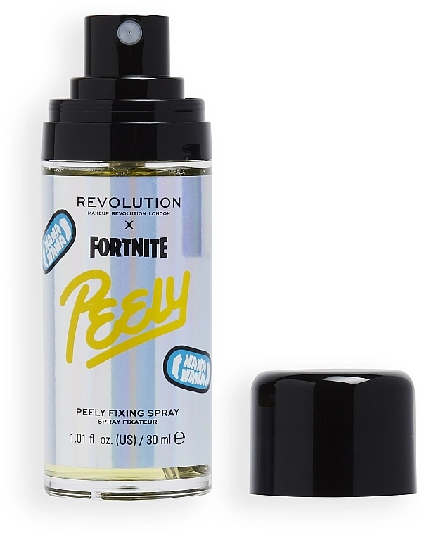 Makeup Revolution X Fortnite Peely Fixing Spray Фіксувальний спрей для макіяжу - фото N2