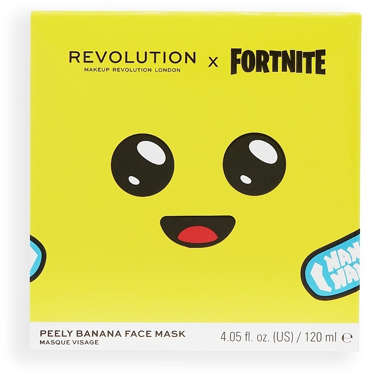 Makeup Revolution Маска для лица "Банан" X Fortnite Peely Banana Mousse Mask - фото N3