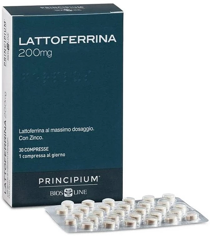 BiosLine Харчова добавка "Лактоферин" Principium Lattoferrina 200 Mg - фото N1