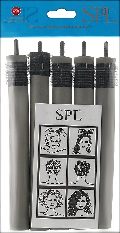 SPL Гибкие бигуди с липучкой 12948-1, 180/20 мм, 5 шт. - фото N1