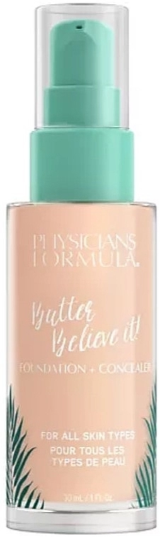 Physicians Formula Butter Believe It! Foundation + Concealer Тональный крем-корректор - фото N1