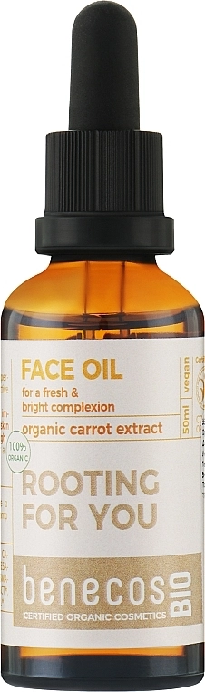 Benecos Органічна олія для обличчя "Екстракт моркви" BIO Organic Carrot Extract Face Oil - фото N1