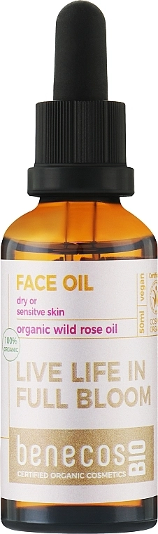 Benecos Органическое масло для лица "Шиповник" BIO Organic Wild Rose Face Oil - фото N1