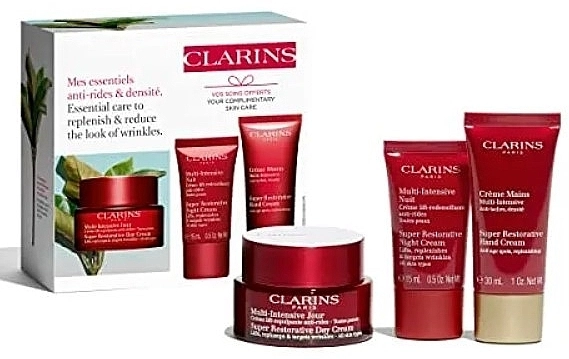 Clarins Набір Super Restorative (f/cr/50ml + f/cr/15ml + h/cr/30ml) - фото N1