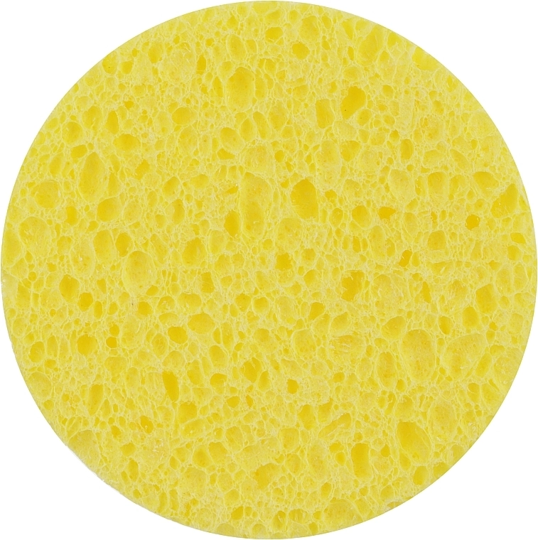 Dark Blue Cosmetics Спонж для вмивання "Коло", жовтий, 7 см №978 - фото N1