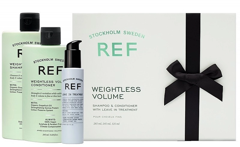 REF Набір Weightless Volume Set (h/shampoo/285ml + h/cond/245ml + leave/in/tr/125ml) - фото N1