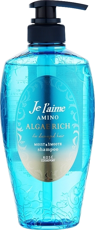 KOSE Шампунь для глубокого увлажнения волос Cosmeport Je l'aime Amino Algae Rich Deep Moist Shampoo - фото N1