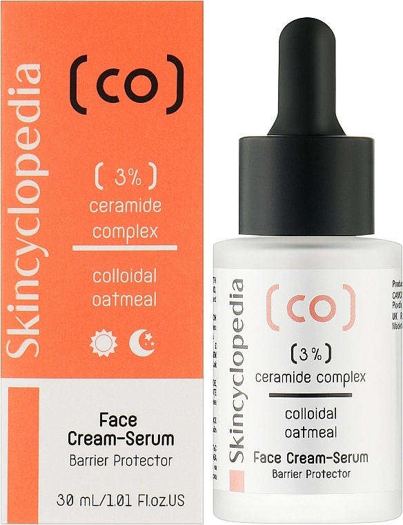 Skincyclopedia Сыворотка для лица с 3% керамидным комплексом и коллоидной овсянкой 3% Ceramide Complex And Colloidal Oatmeal - фото N2