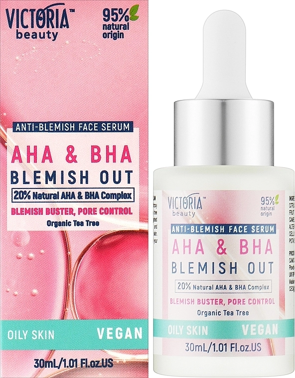 Victoria Beauty Сироватка для обличчя від чорних цяток AHA & BHA Blemish Out - фото N2