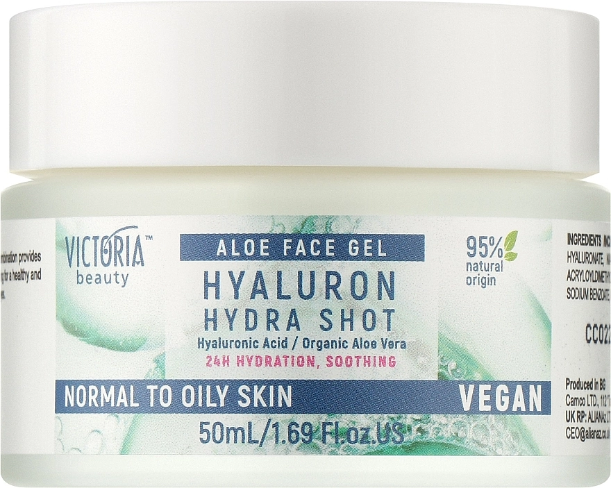 Victoria Beauty Крем-гель для нормальной и жирной кожи лица Hyaluron Hydra Shot - фото N1