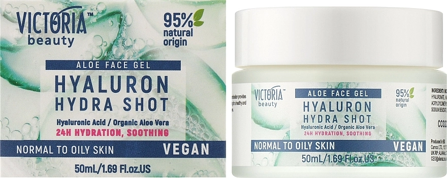 Victoria Beauty Крем-гель для нормальной и жирной кожи лица Hyaluron Hydra Shot - фото N2