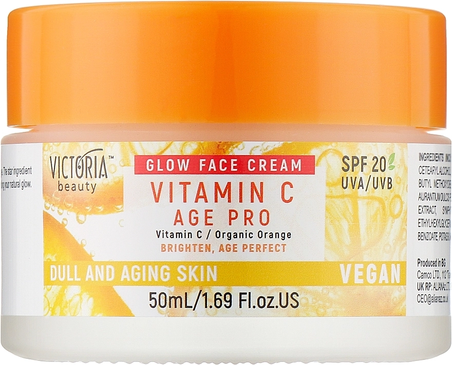 Victoria Beauty Дневной крем для лица с витамином С С Age Pro SPF 20 - фото N1