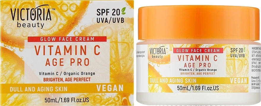 Victoria Beauty Денний крем для обличчя з вітаміном С C Age Pro SPF 20 - фото N2