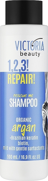 Victoria Beauty Шампунь для пошкодженого волосся 1,2,3! Repair! Shampoo - фото N1