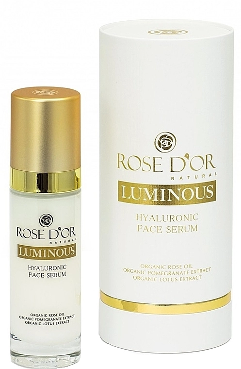 Bulgarian Rose Гіалуронова сироватка для обличчя Rose D'or Luminous Hyaluronic Face Serum - фото N1