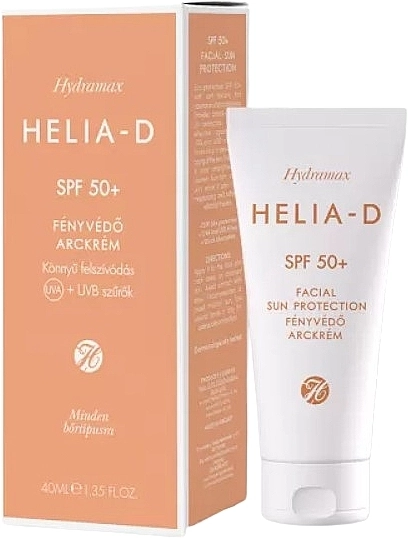 Helia-D Сонцезахисний крем для обличчя Hydramax Facial Sun Protection SPF 50+ - фото N1