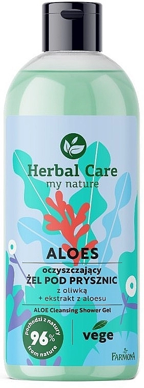 Farmona Гель для душу з оливковою олією Herbal Care Aloe Cleansing Shower Gel - фото N1