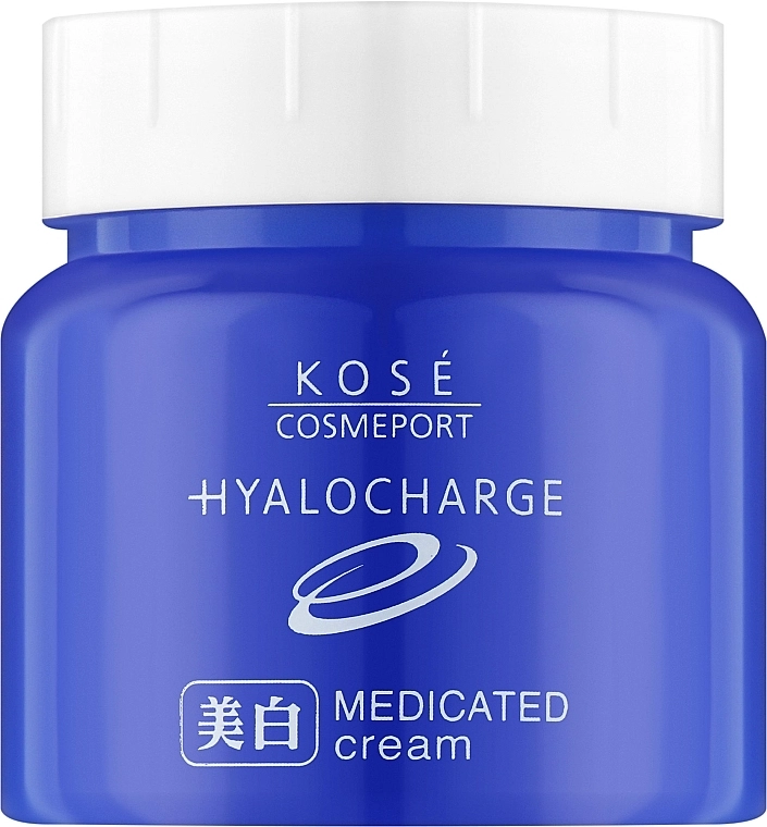 KOSE Зволожуючий крем з гіалуроновою кислотою та вітаміном С для обличчя Cosmeport Hyalocharge Medicated Cream - фото N1