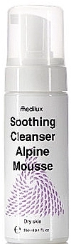 Medilux Мус для очищення сухої шкіри Soothing Cleanser Alpine Mousse - фото N1