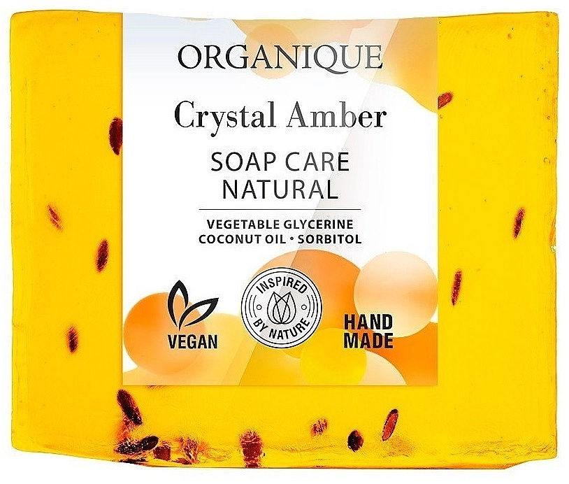Organique Натуральное питательное мыло Soap Care Natural Crystal Amber - фото N1