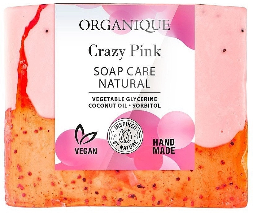 Organique Натуральное питательное мыло Soap Care Natural Crazy Pink - фото N1