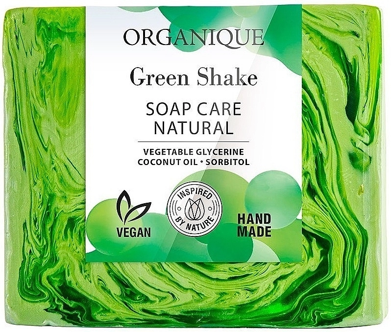 Organique Натуральное питательное мыло Soap Care Natural Green Shake - фото N1