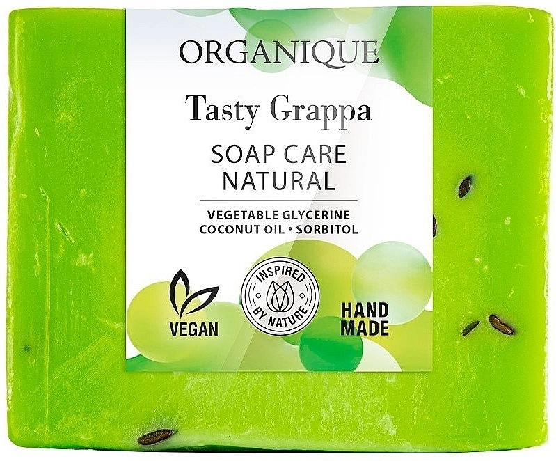 Organique Натуральное питательное мыло Soap Care Natural Tasty Grappa - фото N1