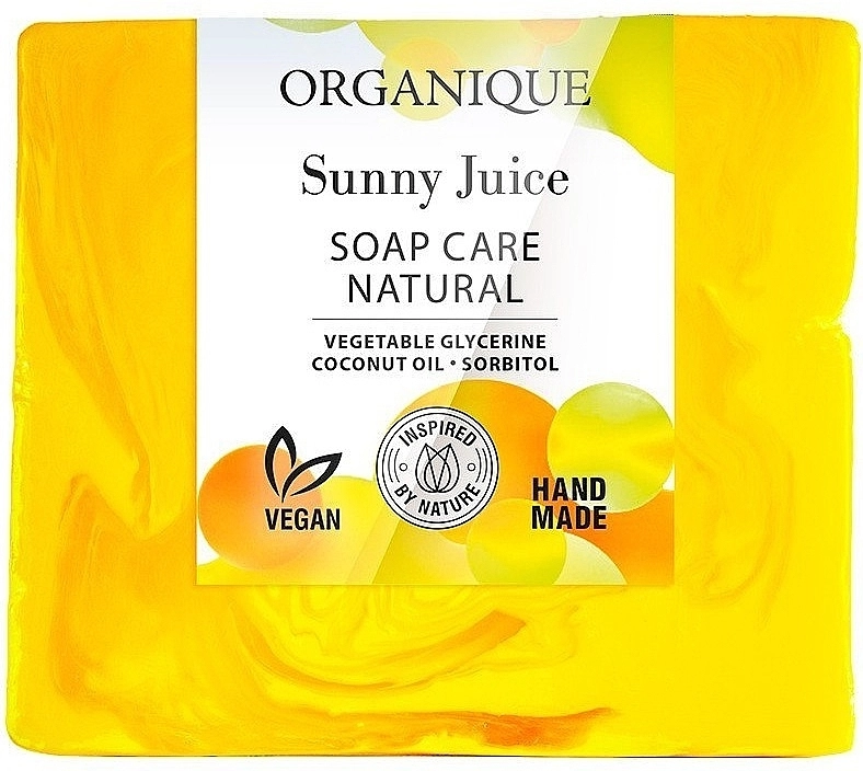 Organique Натуральное питательное мыло Soap Care Natural Sunny Juice - фото N1