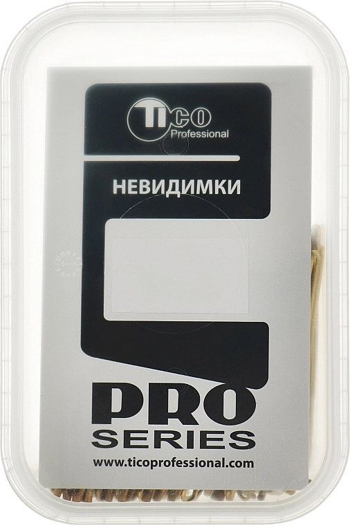 TICO Professional Невидимки обрізані, 70 мм, золотисті - фото N1