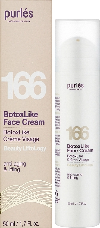 Purles Ботоксоподібний крем для обличчя Beauty LiftoLogy 166 BotoxLike Face Cream - фото N2