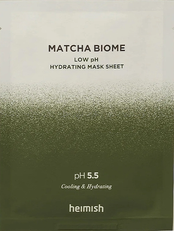 Heimish Тканевая маска для лица Matcha Biome Low pH Hydrating Mask Sheet - фото N1