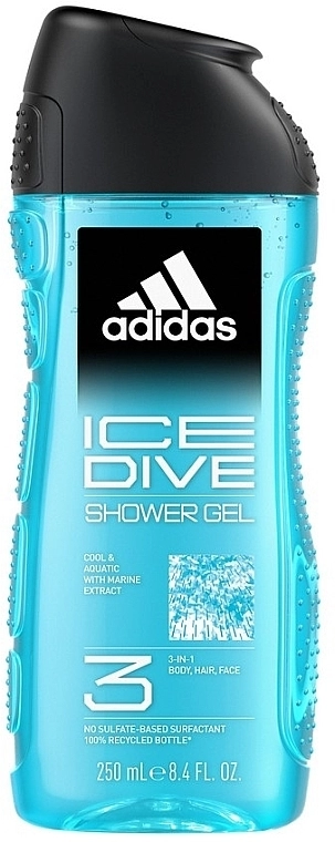 Adidas Ice Dive Ice Dive Hair & Body Shower Gel - фото N1