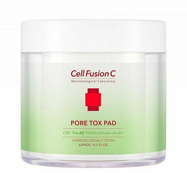Cell Fusion C Очищающие пэды для лица Pore Tox Pad - фото N1