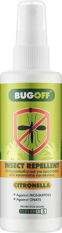 Madis Спрей от укусов насекомых с цитронеллой Bug Off Insect Repellent Citronella - фото N1