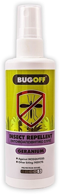 Madis Спрей от укусов насекомых с геранью Bug Off Insect Repellent Geranium - фото N1