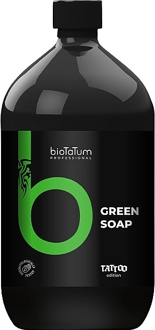BioTaTum Professional Зеленое мыло-концентрат для татуировок Green Soap - фото N2