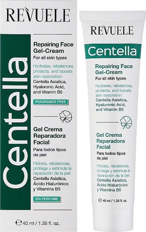 Revuele Відновлювальний крем-гель для обличчя Centella Regenerating Face Gel-Cream - фото N2