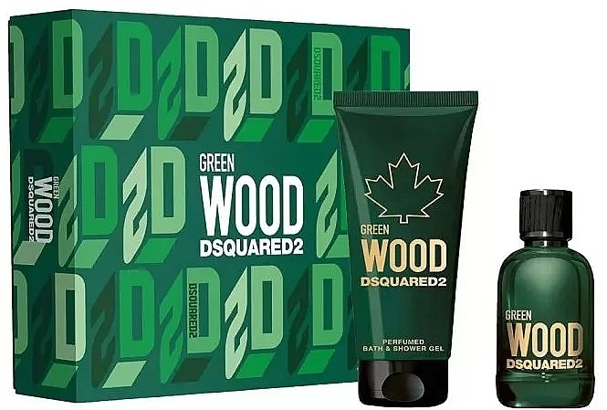 Dsquared2 Green Wood Pour Homme Набір (edt/100ml + sh/gel/150ml) - фото N1