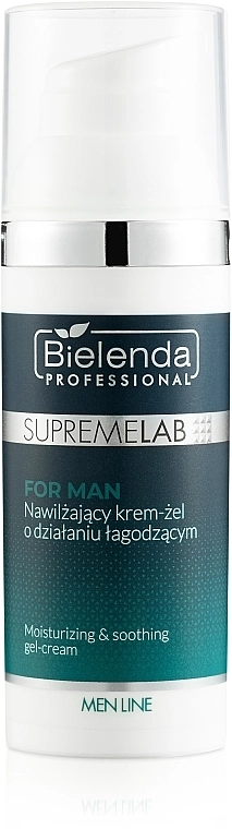 Bielenda Professional Увлажняющий крем-гель с успокаивающим эффектом SupremeLab For Man - фото N2
