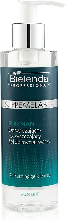 Bielenda Professional Освіжальний гель для вмивання для чоловіків SupremeLab For Men Refreshing Gel Cleanser - фото N1