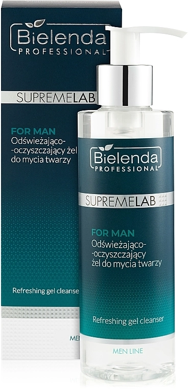 Bielenda Professional Освіжальний гель для вмивання для чоловіків SupremeLab For Men Refreshing Gel Cleanser - фото N2