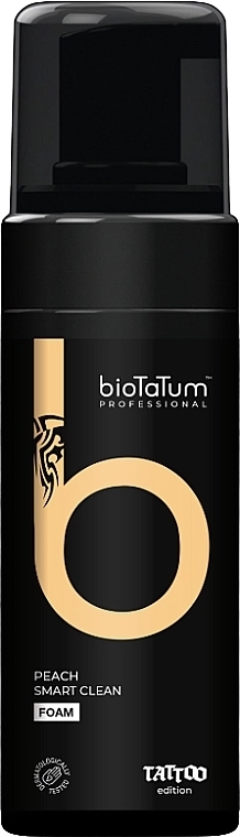BioTaTum Professional Пінка для татуювань з ароматом персика Peach Smart Clean Foam - фото N1
