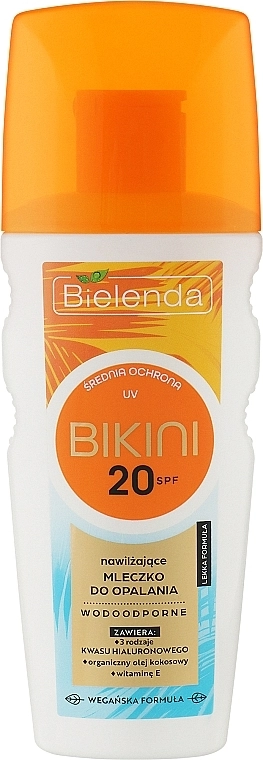 Bielenda Увлажняющий солнцезащитный лосьон для загара SPF 20 Bikini - фото N1