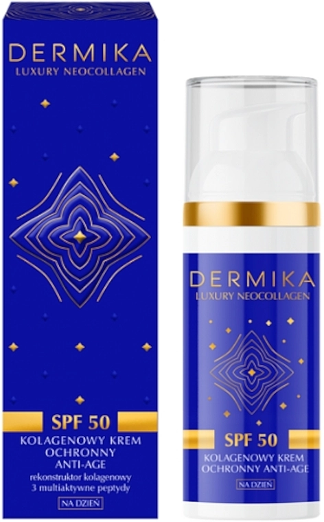 Dermika Коллагеновый защитный антивозрастной дневной крем Luxury Neocollagen SPF50 - фото N1