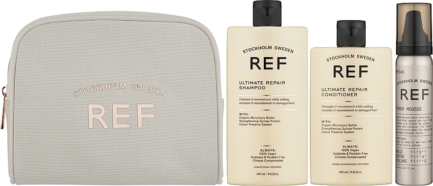 REF Набір Ultimate Repair Set (h/shampoo/285ml + h/cond/245ml + hair/mous/75ml) - фото N2